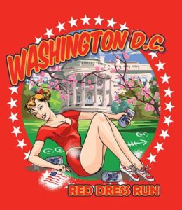 DC Red Dress Run Logo